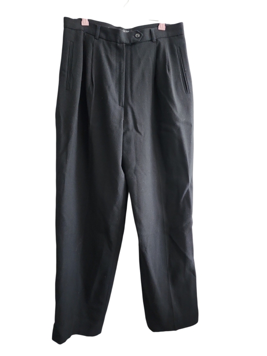 Morgan Taylor Pants - Vtg Morgan Taylor Studio Wool Trousers Corporate Goth Quiet Luxury Womens Sz 16